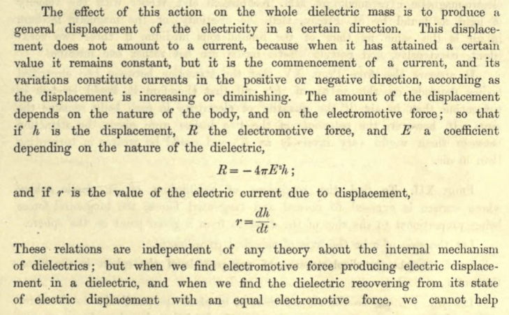 Maxwell's discovery of the displacement current