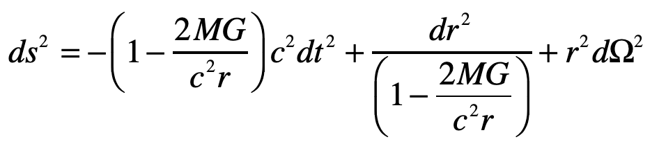 Schwarzschild metric